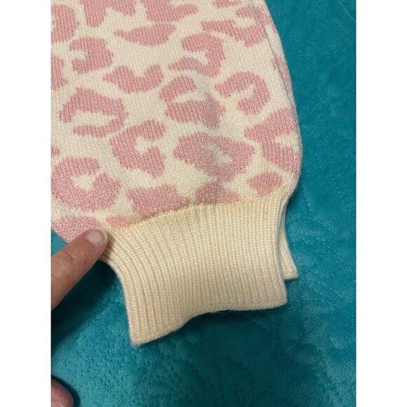 Adora Womens Small Leopard Print Sweater 50% Viscose 28% Nylon & 22% Polyester P - Picture 11 of 13
